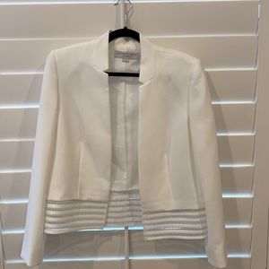 Tahari Levine White Blazer
